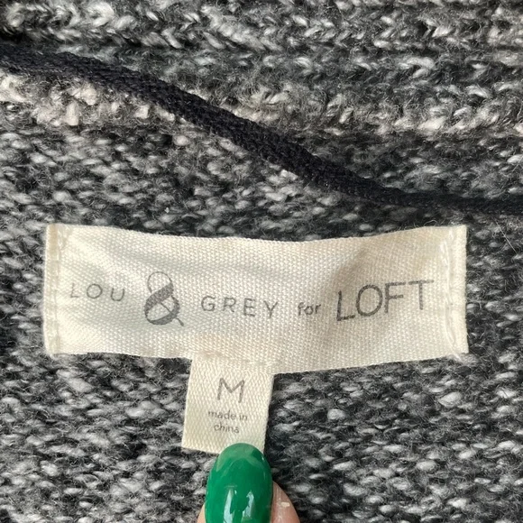 Lou & Grey Charcoal Cardigan Sweater - Picture 2 of 5